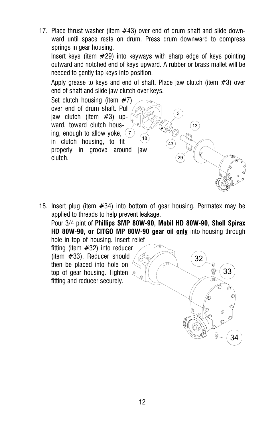 Ramsey Winch HD-234 LEVER STYLE User Manual | Page 15 / 20