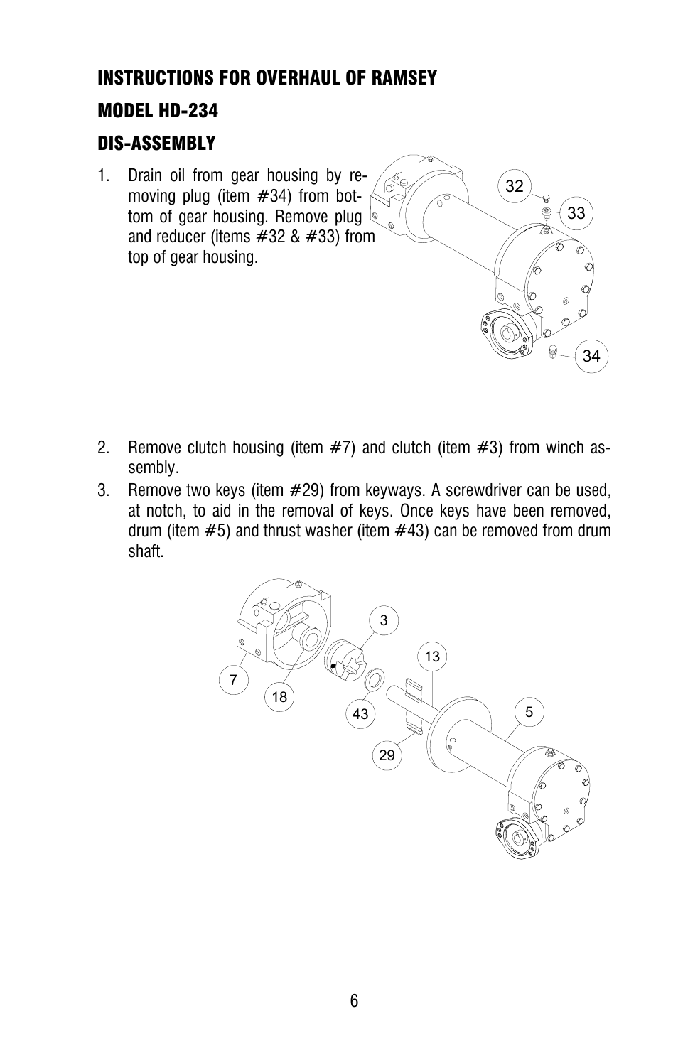 Ramsey Winch HD-234 LEVER STYLE User Manual | Page 9 / 20