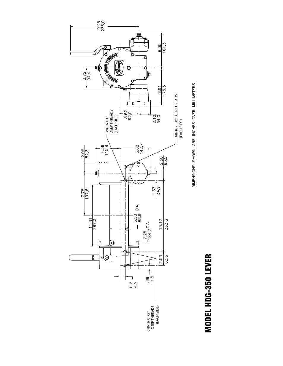 Model hdg-350 lever | Ramsey Winch HDG-350 LEVER EQUIPPED User Manual | Page 15 / 20