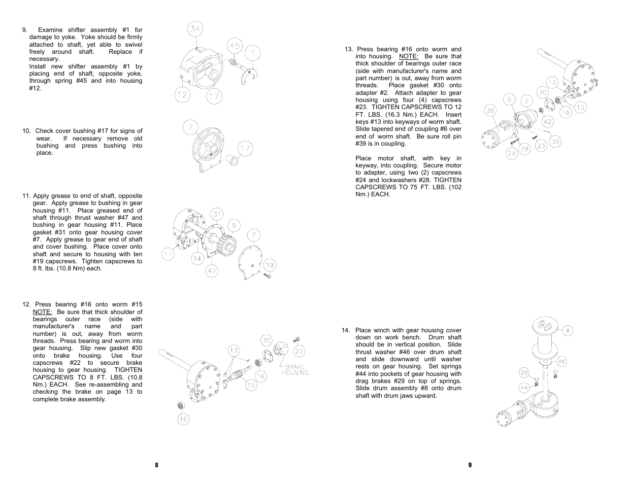 Ramsey Winch HDG-350 RAM LOK User Manual | Page 10 / 20