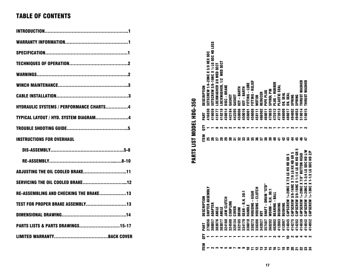 Ramsey Winch HDG-350 RAM LOK User Manual | Page 2 / 20