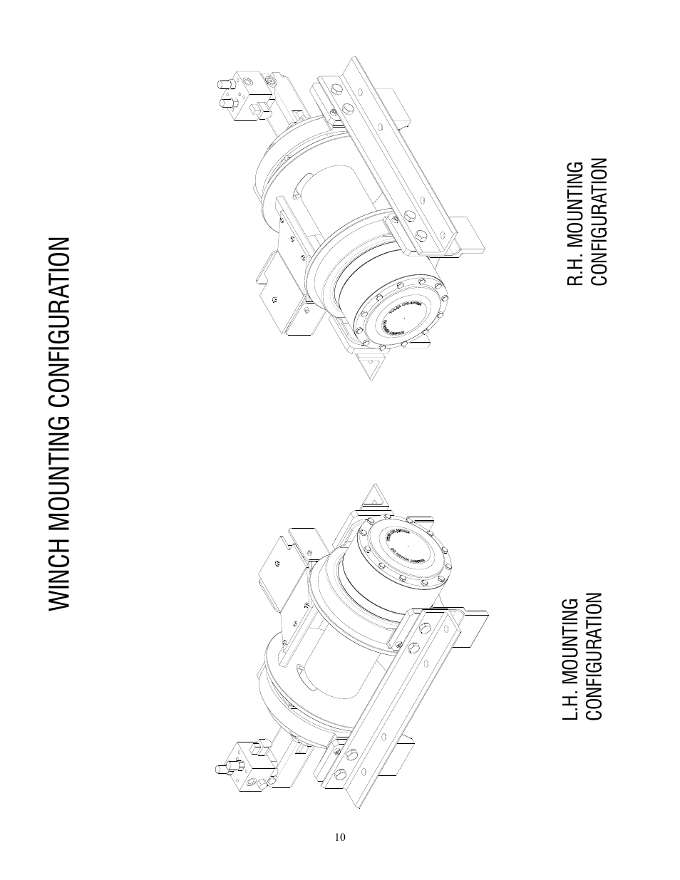 Winch mounting configur at ion | Ramsey Winch HD-P 177,9 User Manual | Page 13 / 73