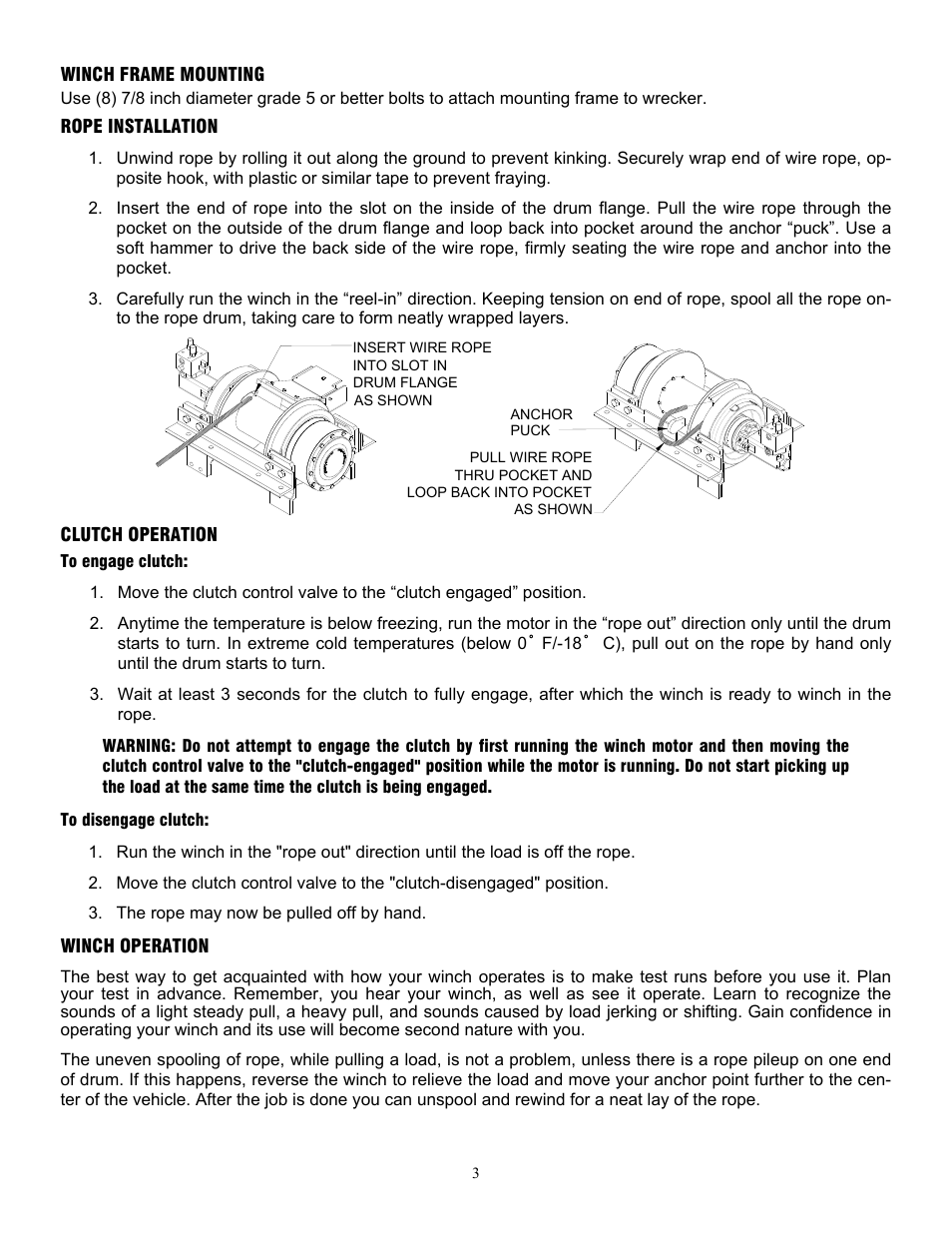 Ramsey Winch HD-P 177,9 User Manual | Page 6 / 73