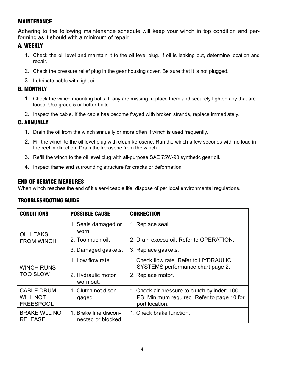 Ramsey Winch HD-P 177,9 User Manual | Page 7 / 73