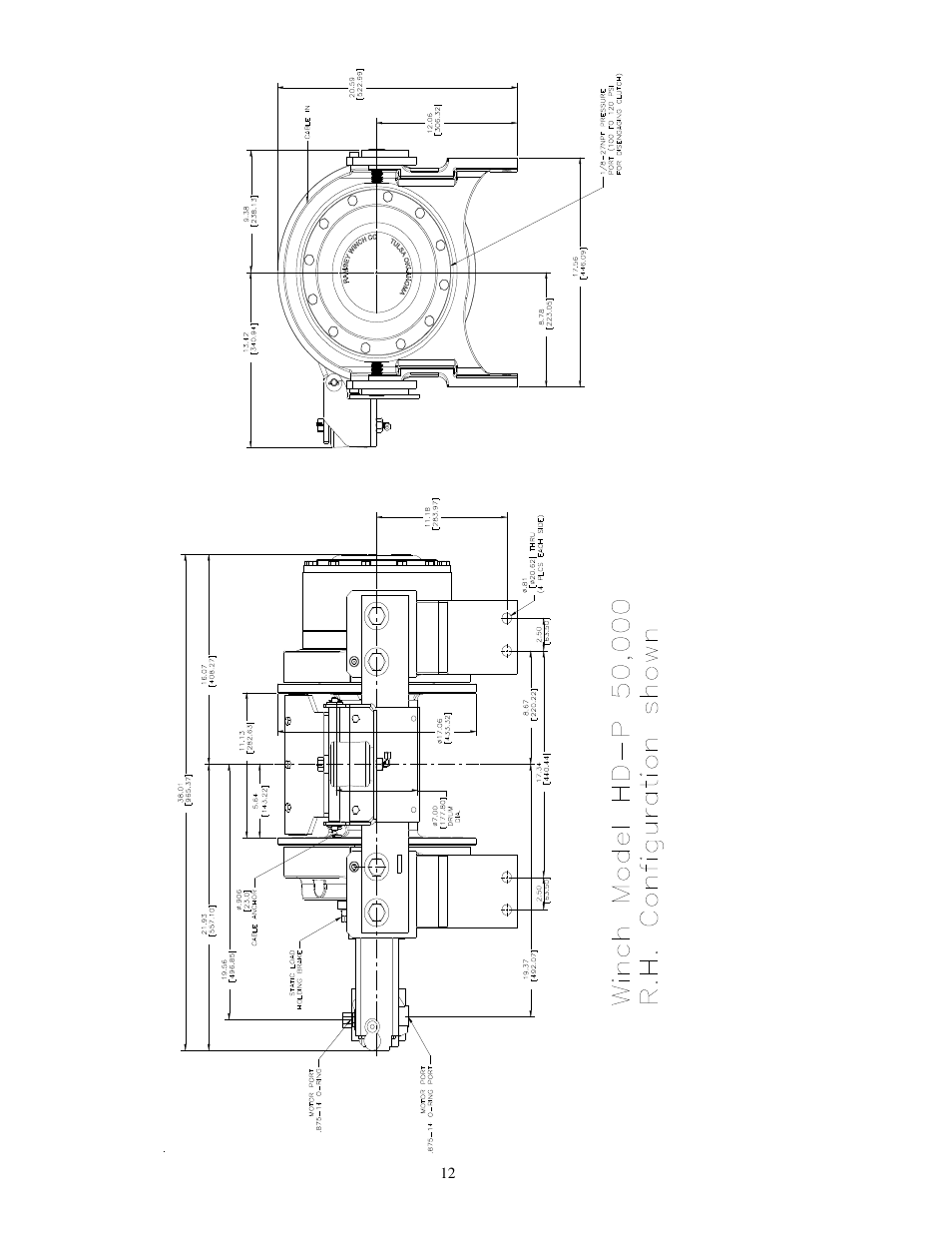 Ramsey Winch HD-P50000 W/TNR & 2 SPEED MOTOR User Manual | Page 14 / 19