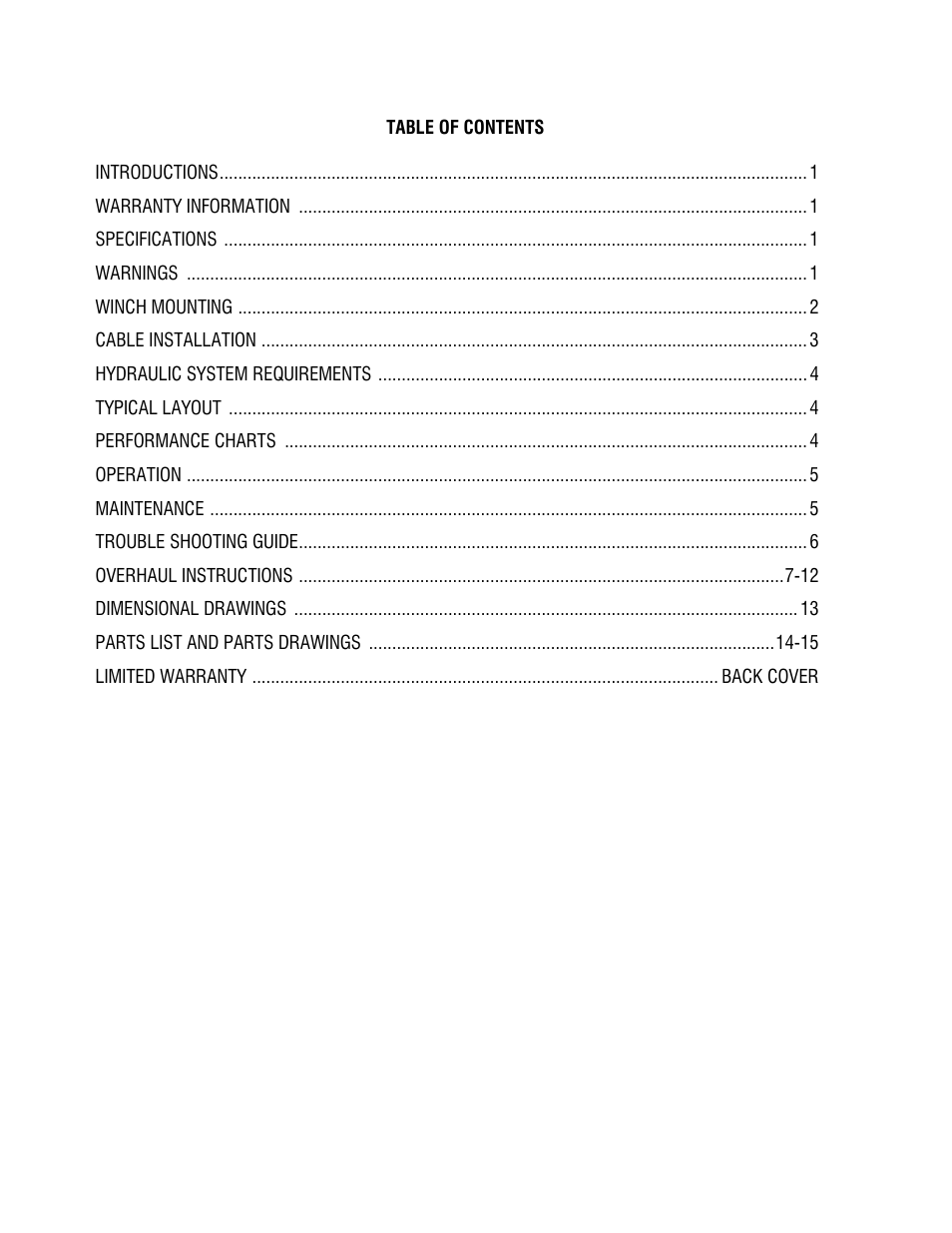 Ramsey Winch HD-P8000 FOR NRC User Manual | Page 2 / 20