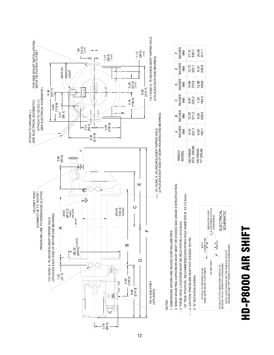 Hd -p8000 air shif t | Ramsey Winch HD-P8000 User Manual | Page 12 / 64