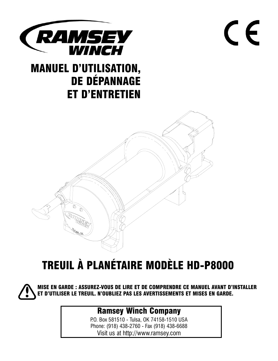 Ramsey Winch HD-P8000 User Manual | Page 17 / 64