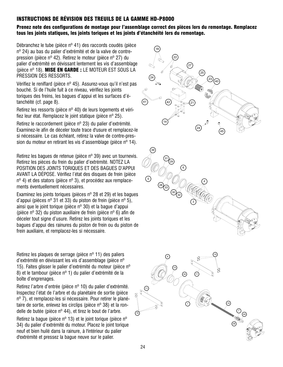 Ramsey Winch HD-P8000 User Manual | Page 24 / 64