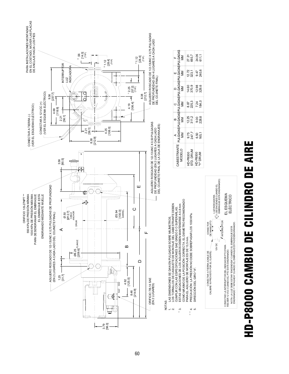 Hd -p8000 cambio de cilindro de aire | Ramsey Winch HD-P8000 User Manual | Page 60 / 64