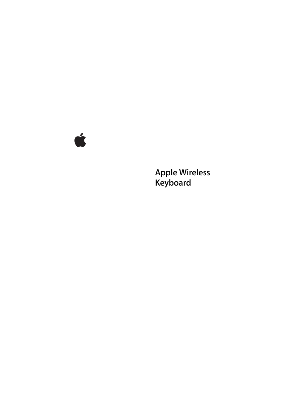 Apple Wireless Keyboard (2009) User Manual | 44 pages
