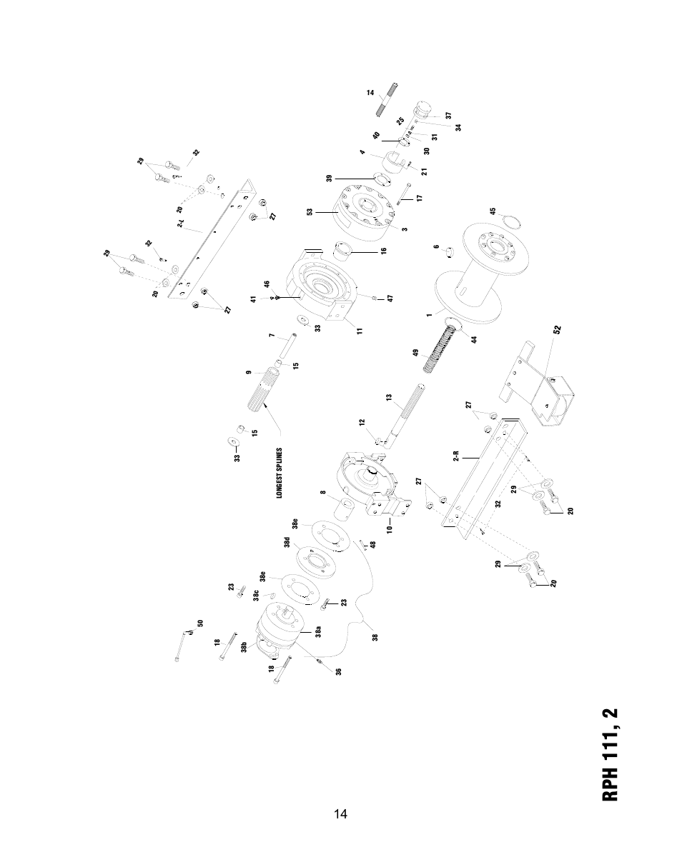 Rph 111, 2 | Ramsey Winch RPH 111,2 Planetary Industrial User Manual | Page 17 / 81