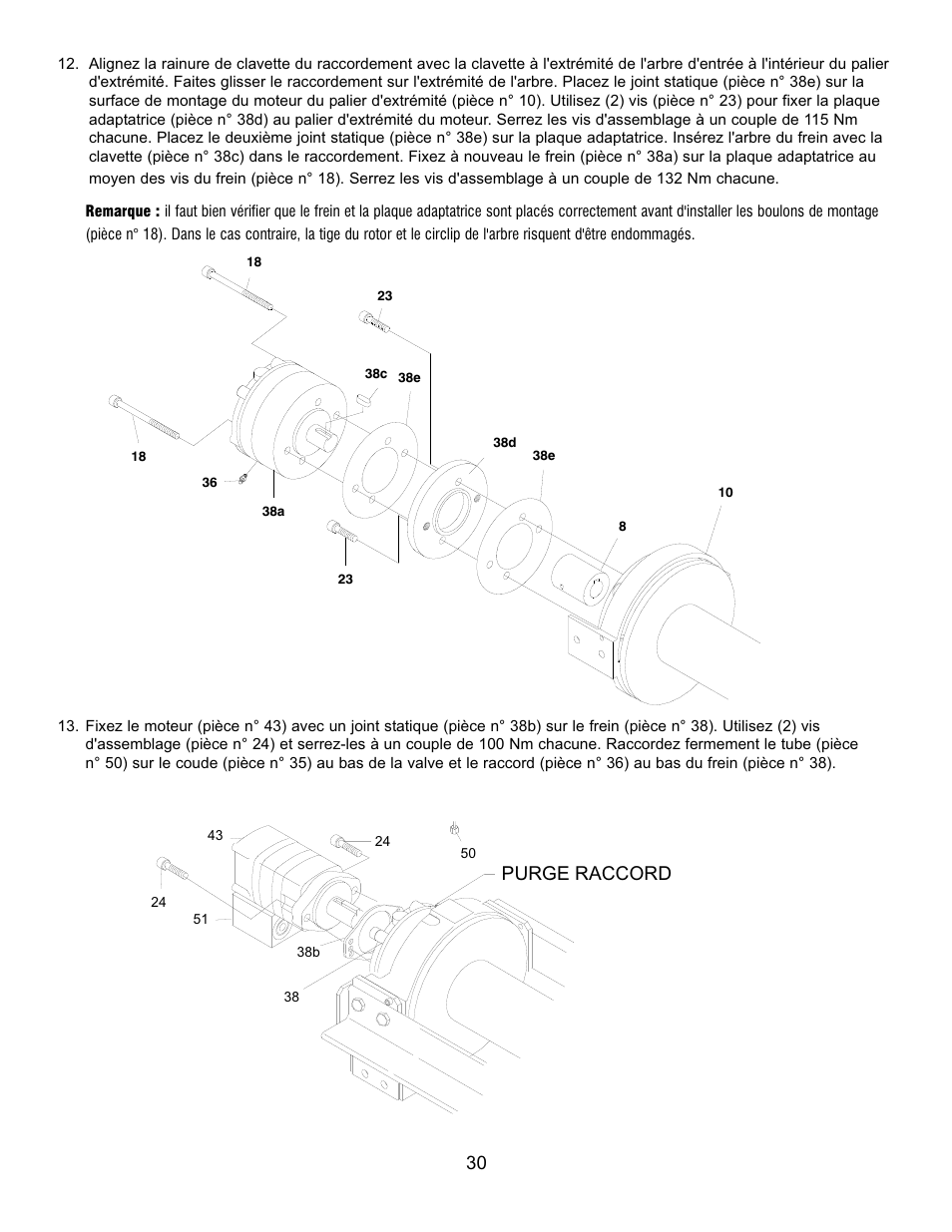 Purge raccord | Ramsey Winch RPH 111,2 Planetary Industrial User Manual | Page 34 / 81