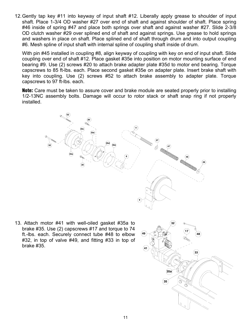 Ramsey Winch RPH 45000 OVERWOUND W/ AIR TENSIONER & 2 SPEED MOTOR User Manual | Page 13 / 20