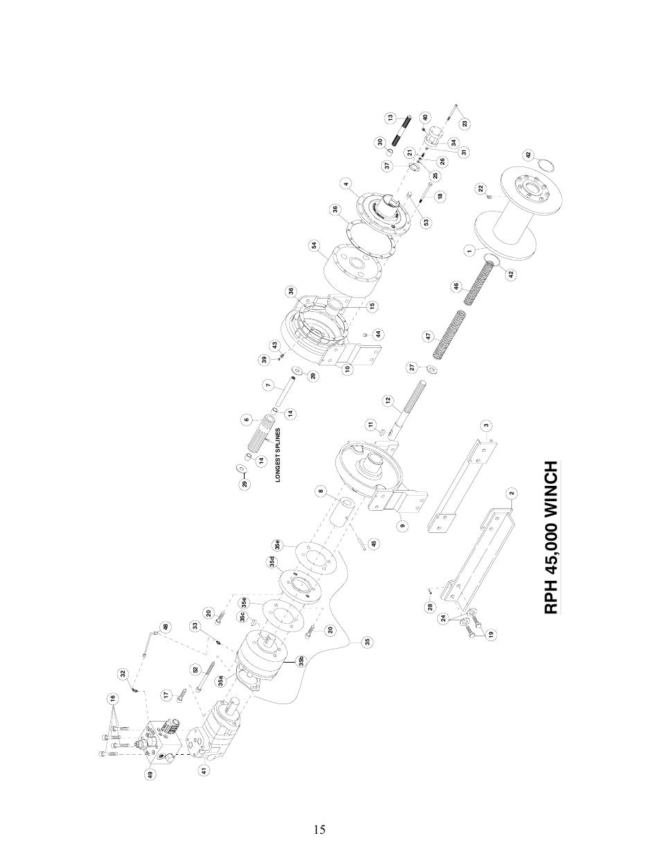 Ramsey Winch RPH 45000 OVERWOUND W/ AIR TENSIONER & 2 SPEED MOTOR User Manual | Page 16 / 20