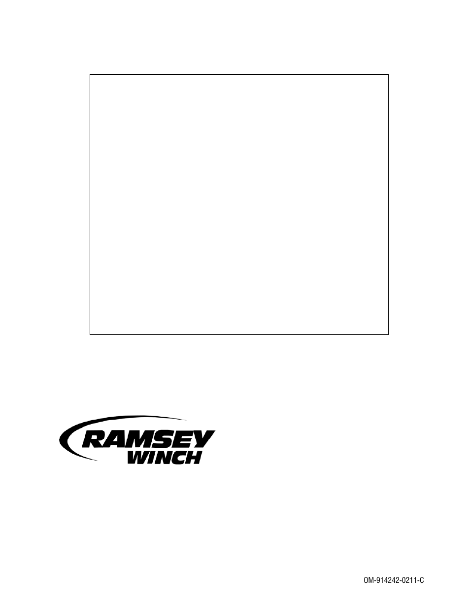 Limited warranty, Ramsey winch company | Ramsey Winch RPH 50000 UW/TNR & 2 SPEED MOTOR User Manual | Page 28 / 29