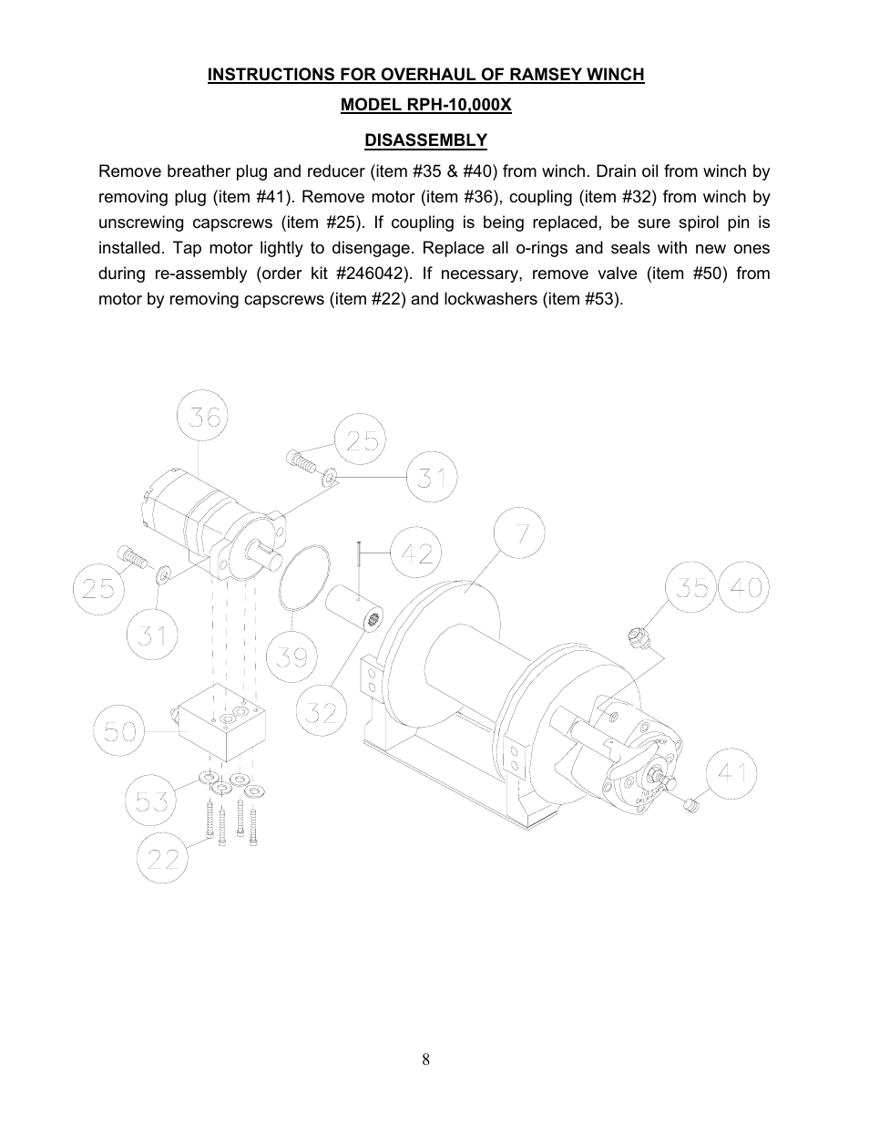 Ramsey Winch RPH-10000X User Manual | Page 10 / 20