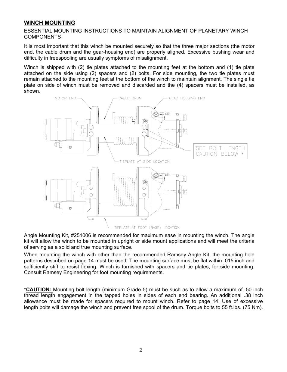 Ramsey Winch RPH-10000X User Manual | Page 4 / 20