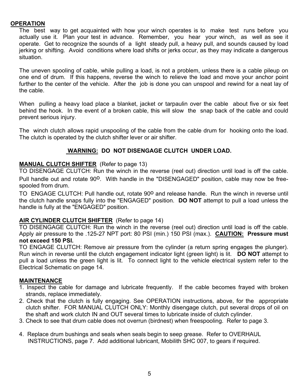 Ramsey Winch RPH-12000 User Manual | Page 7 / 24