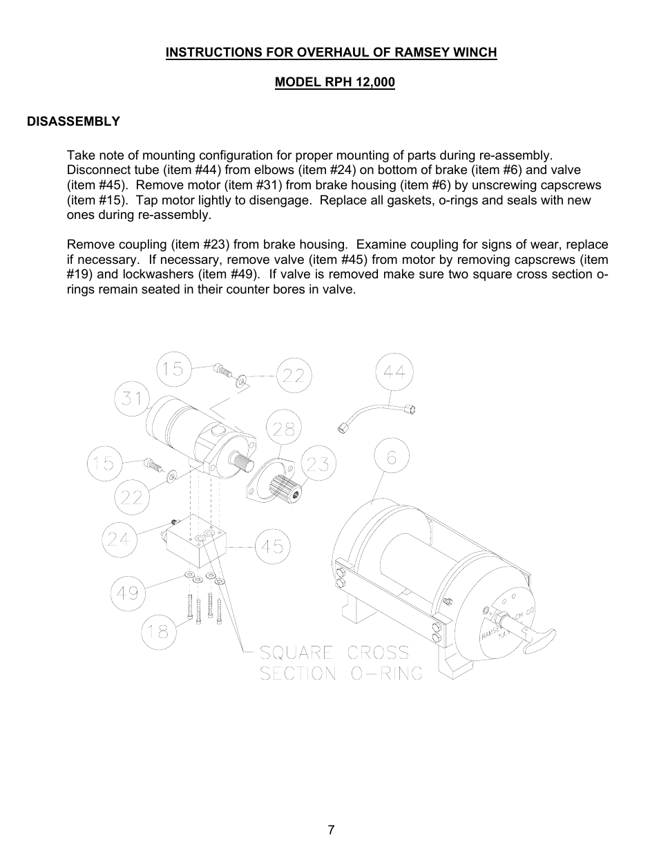 Ramsey Winch RPH-12000 User Manual | Page 9 / 24