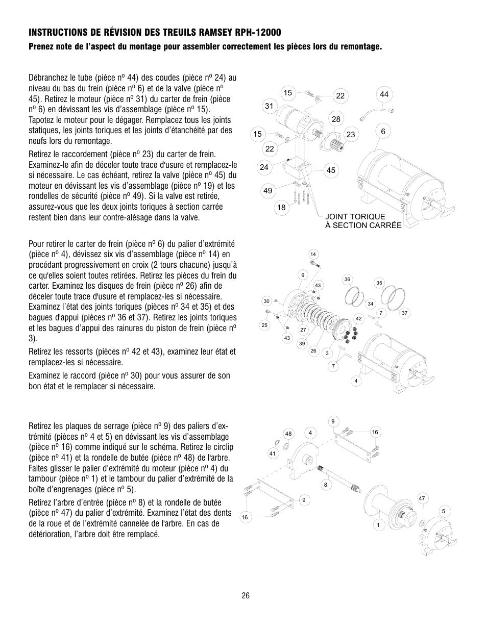Ramsey Winch RPH-12000 User Manual | Page 26 / 72