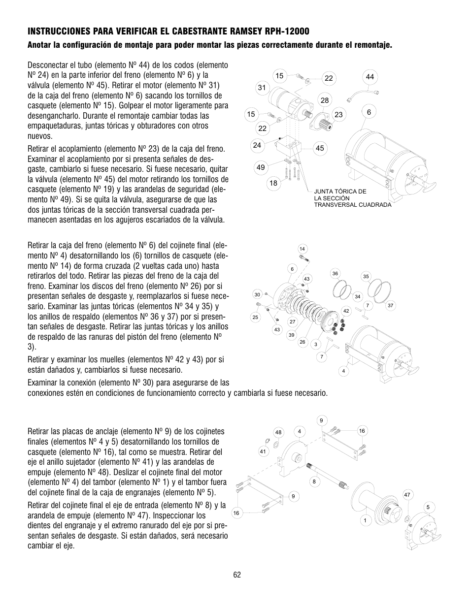 Ramsey Winch RPH-12000 User Manual | Page 62 / 72