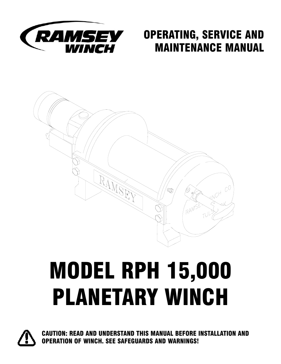 Ramsey Winch RPH-15000 (CURRENT) User Manual | 20 pages