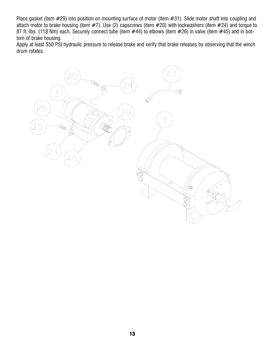 Ramsey Winch RPH-15000 (CURRENT) User Manual | Page 13 / 20