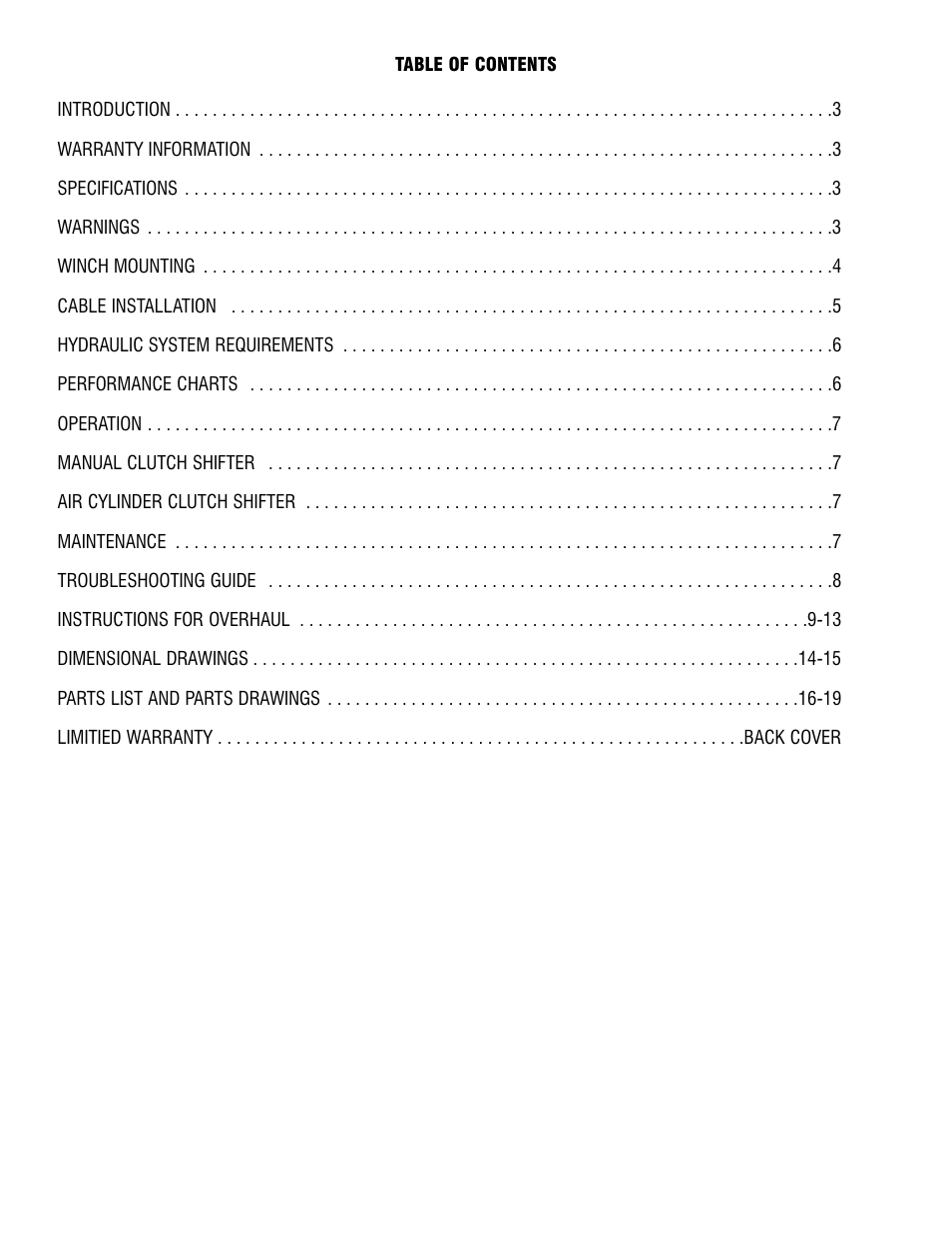 Ramsey Winch RPH-15000 (CURRENT) User Manual | Page 2 / 20