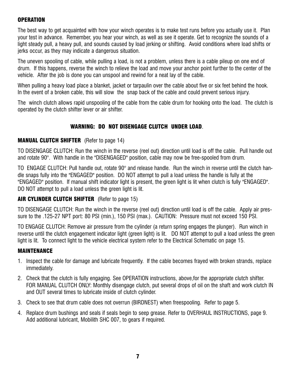 Ramsey Winch RPH-15000 (CURRENT) User Manual | Page 7 / 20