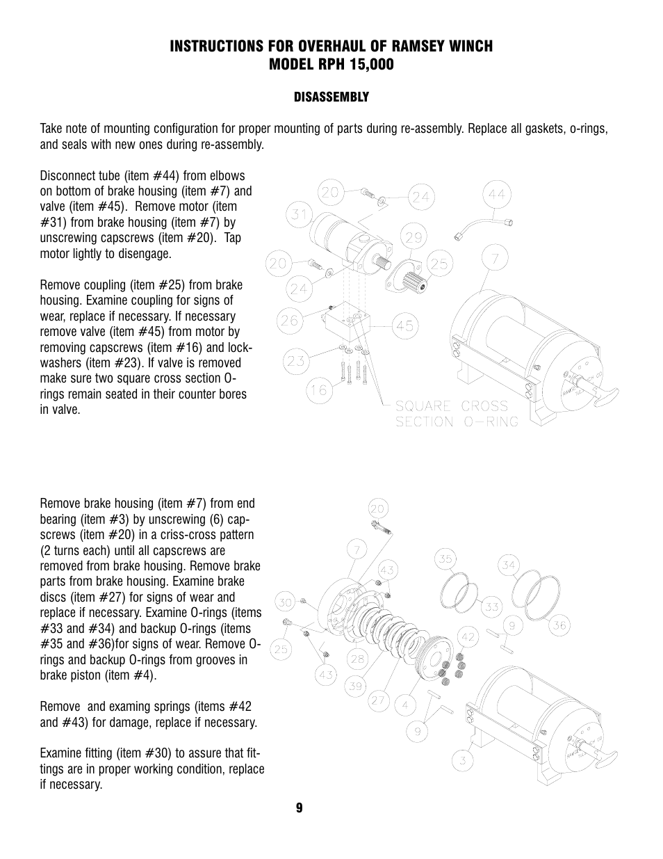 Ramsey Winch RPH-15000 (CURRENT) User Manual | Page 9 / 20