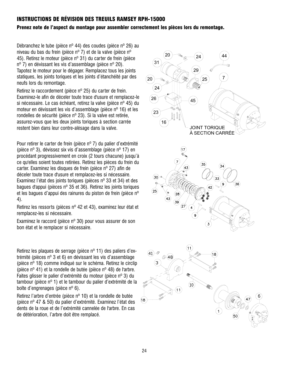 Ramsey Winch RPH-15000 User Manual | Page 24 / 64