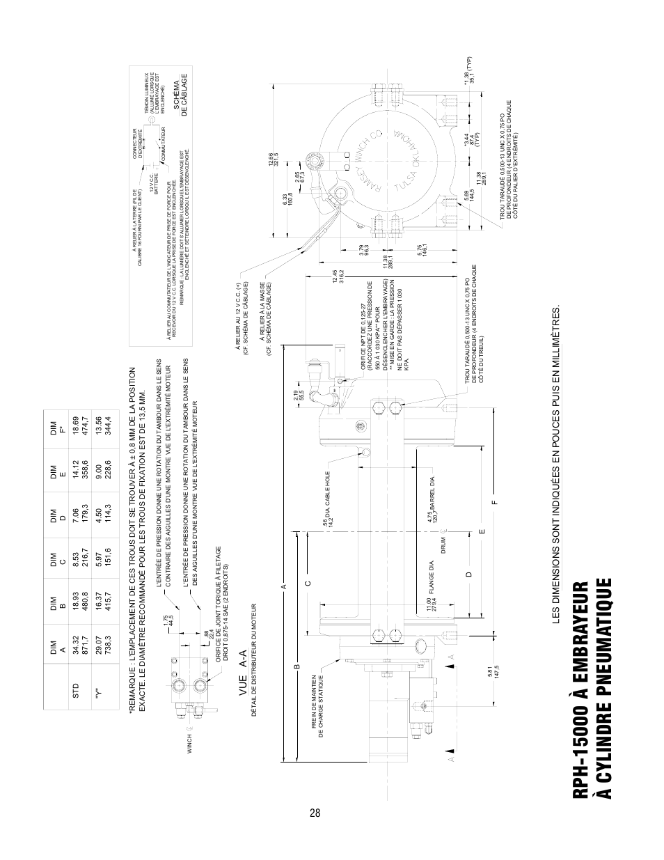 A-a vue | Ramsey Winch RPH-15000 User Manual | Page 28 / 64