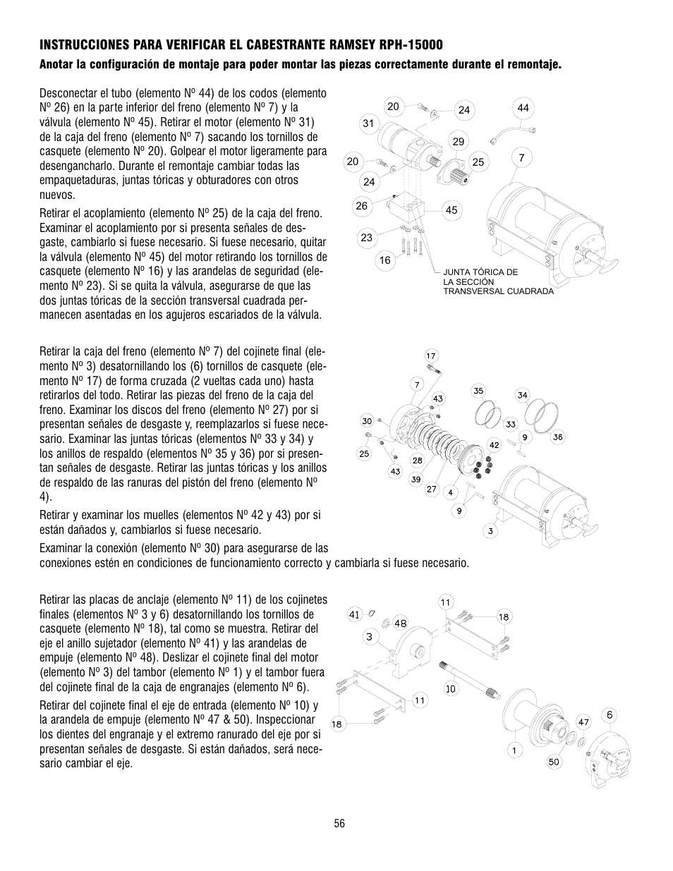 Ramsey Winch RPH-15000 User Manual | Page 56 / 64