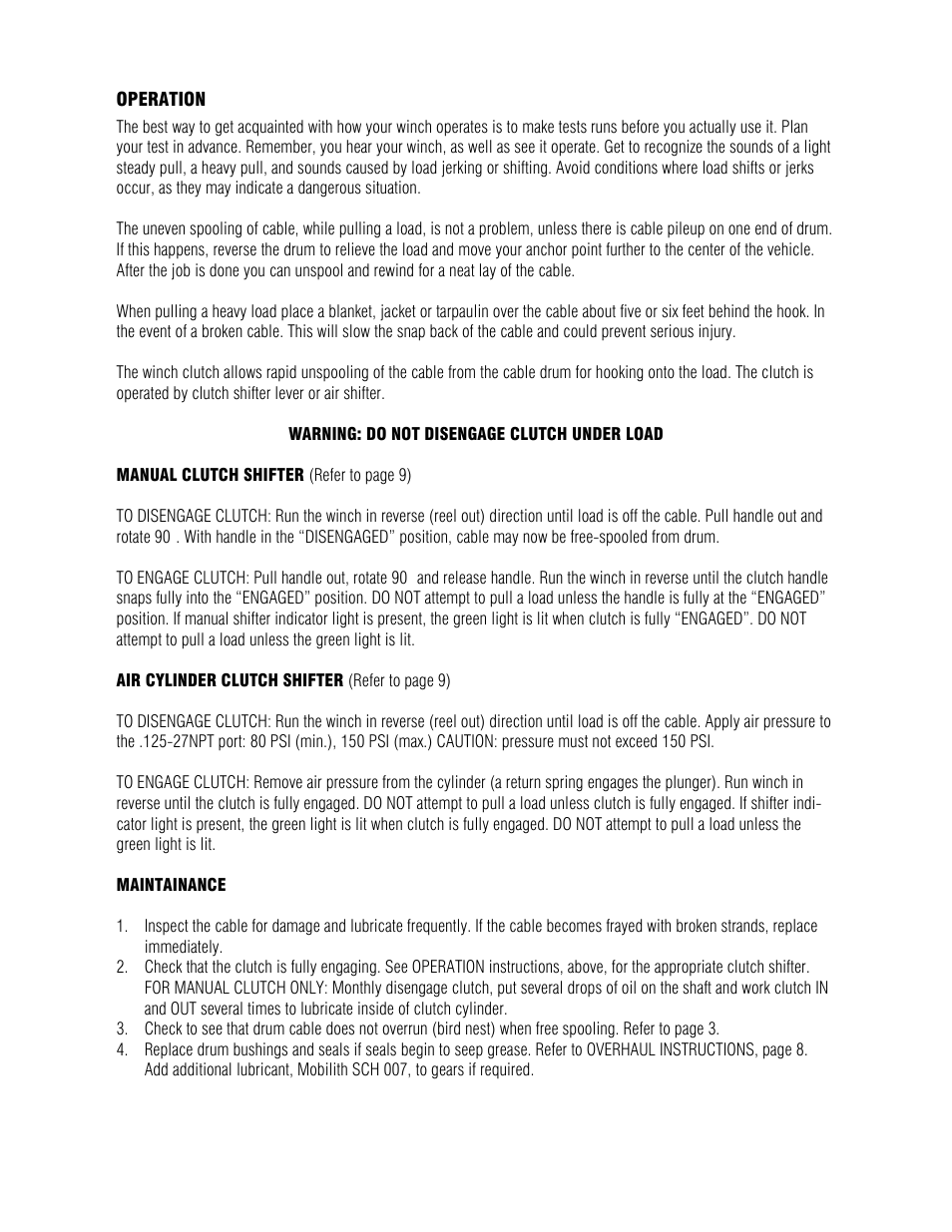 Ramsey Winch RPH-16000 User Manual | Page 7 / 20