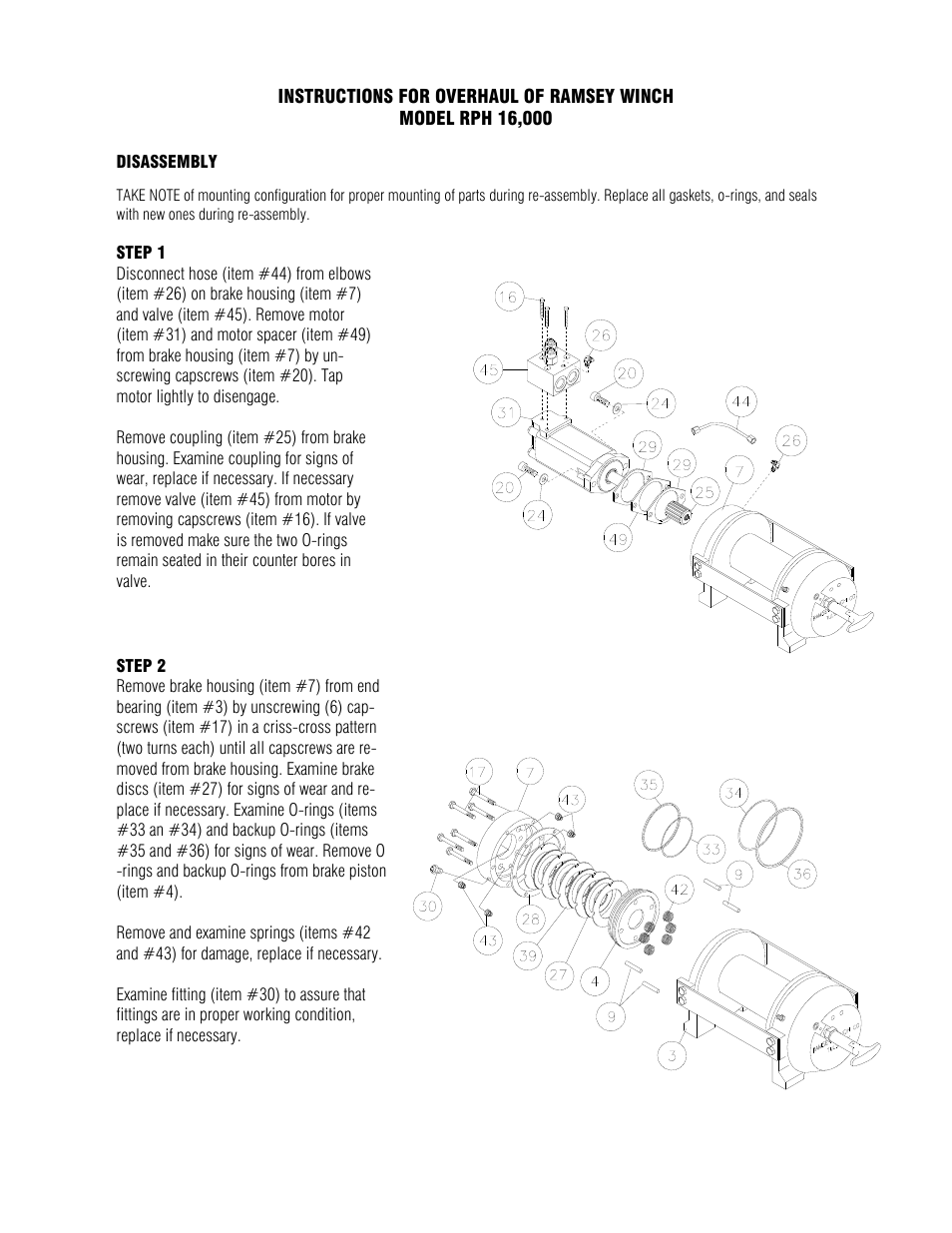 Ramsey Winch RPH-16000 User Manual | Page 9 / 20