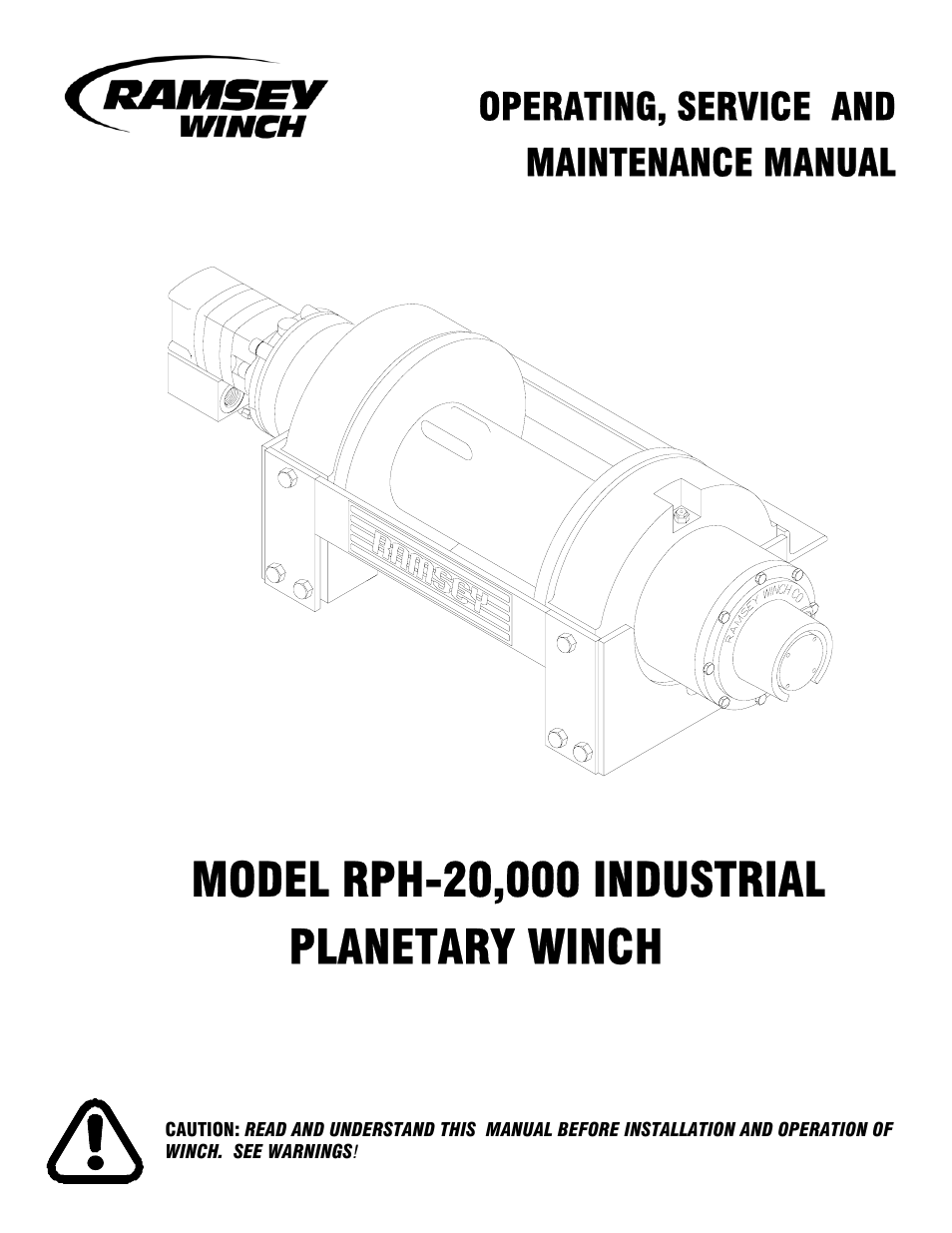 Ramsey Winch RPH-20000 (QUANTUM GBX) User Manual | 20 pages
