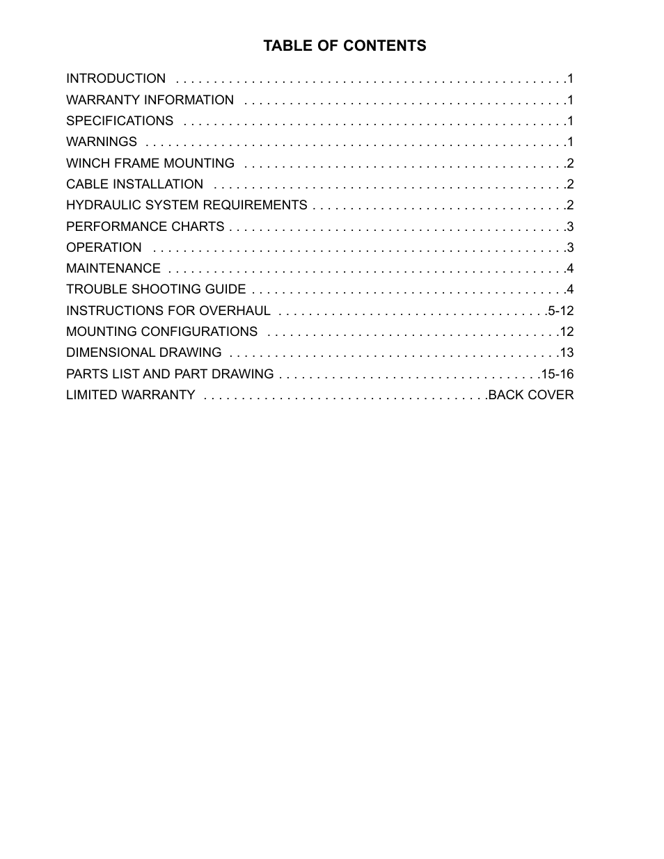 Ramsey Winch RPH-20000 (RAMSEY GBX) User Manual | Page 3 / 20