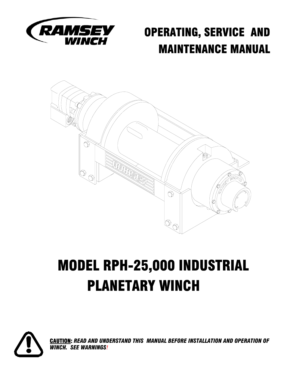 Ramsey Winch RPH-25000 QUANTUM GBX User Manual | 20 pages