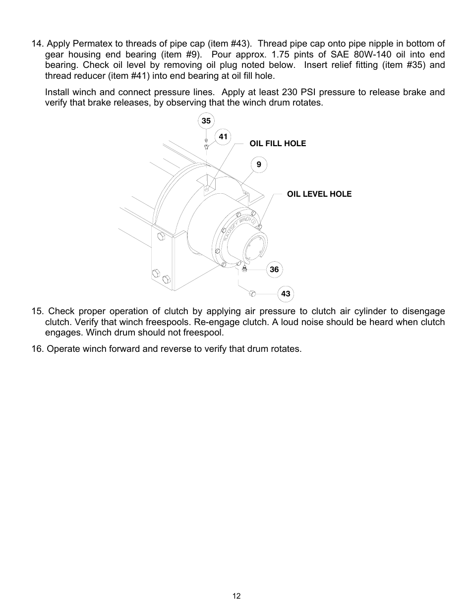 Ramsey Winch RPH-25000 QUANTUM GBX User Manual | Page 15 / 20