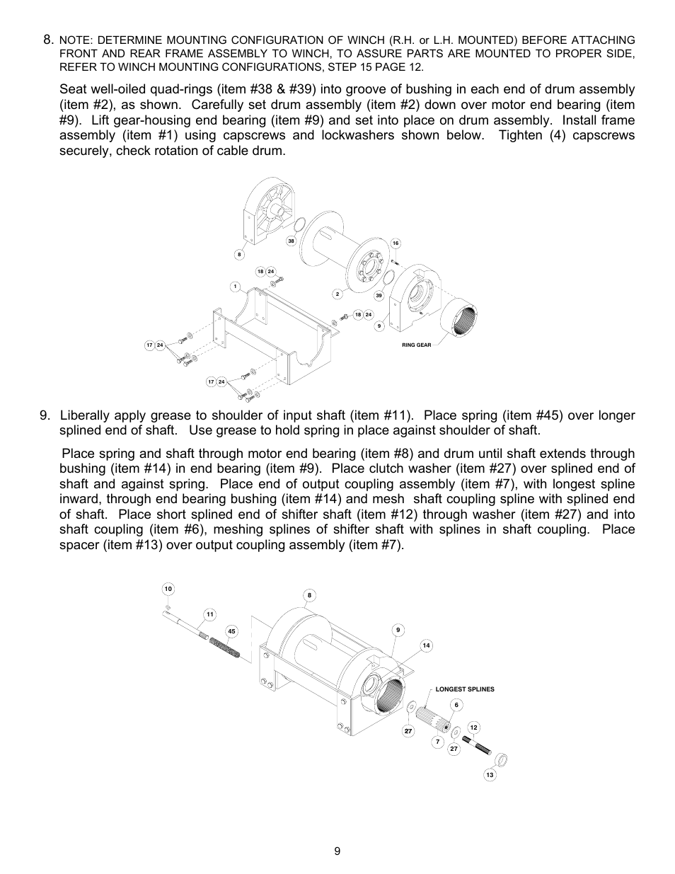 Ramsey Winch RPH-25000 QUANTUM W/2-SPD MOTOR User Manual | Page 12 / 20