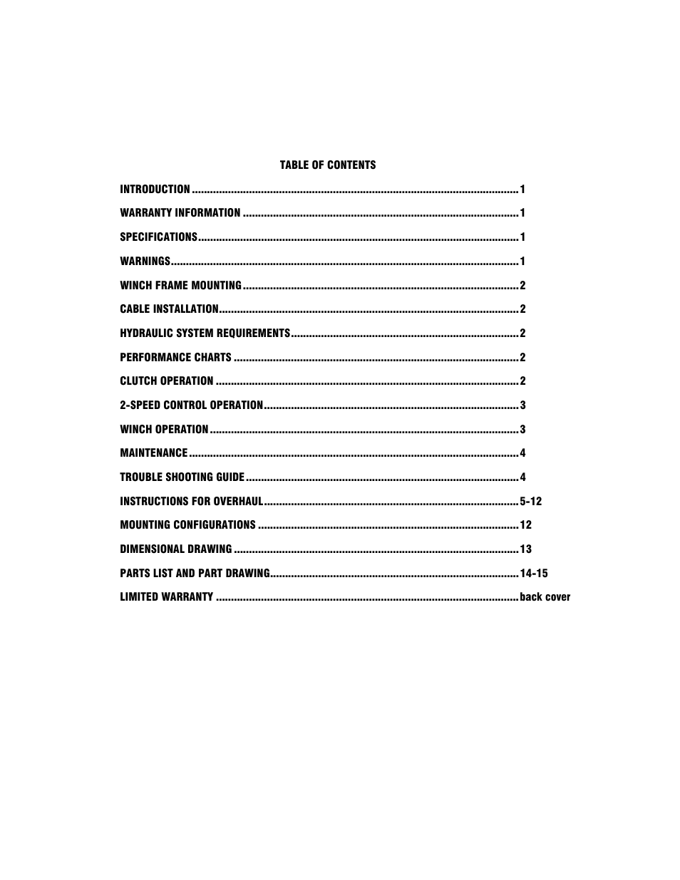Ramsey Winch RPH-25000 QUANTUM W/2-SPD MOTOR User Manual | Page 3 / 20