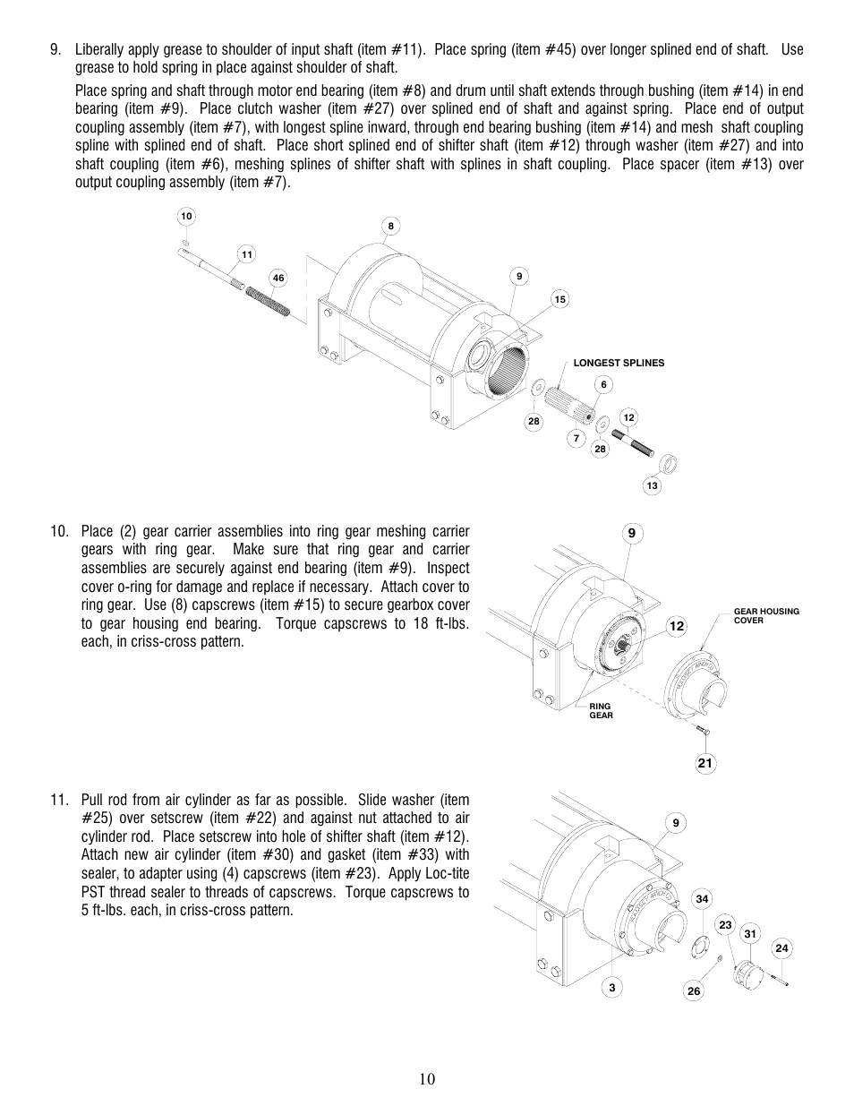 Ramsey Winch RPH-25000 User Manual | Page 10 / 56