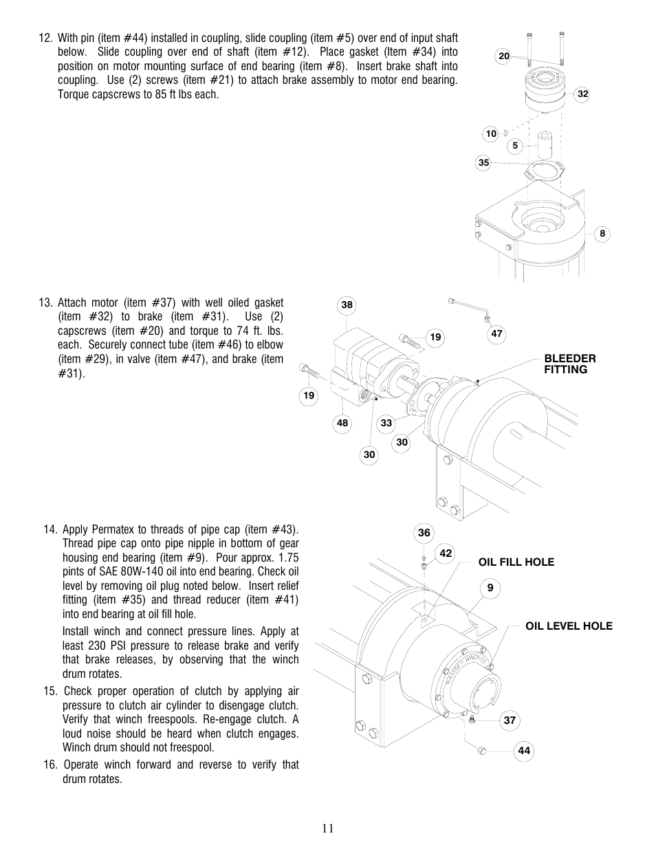 Ramsey Winch RPH-25000 User Manual | Page 11 / 56