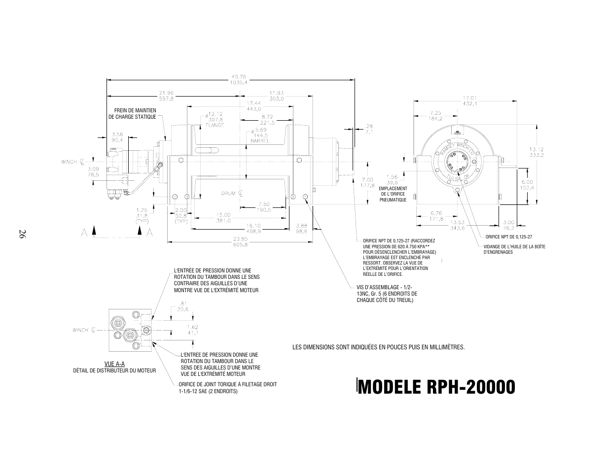 Ramsey Winch RPH-25000 User Manual | Page 26 / 56