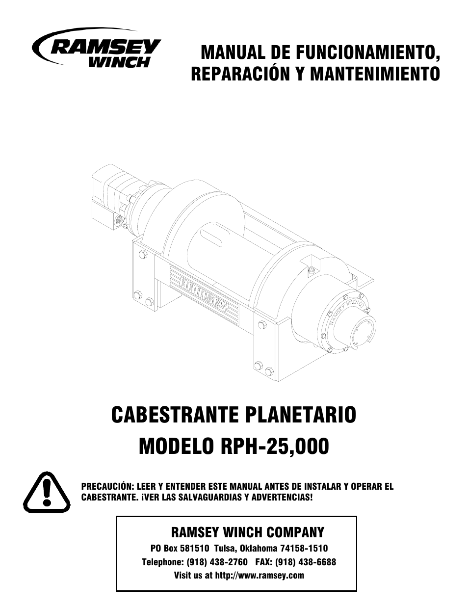 Ramsey winch company | Ramsey Winch RPH-25000 User Manual | Page 43 / 56