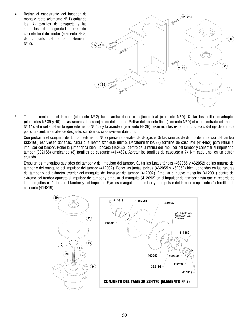 Ramsey Winch RPH-25000 User Manual | Page 50 / 56