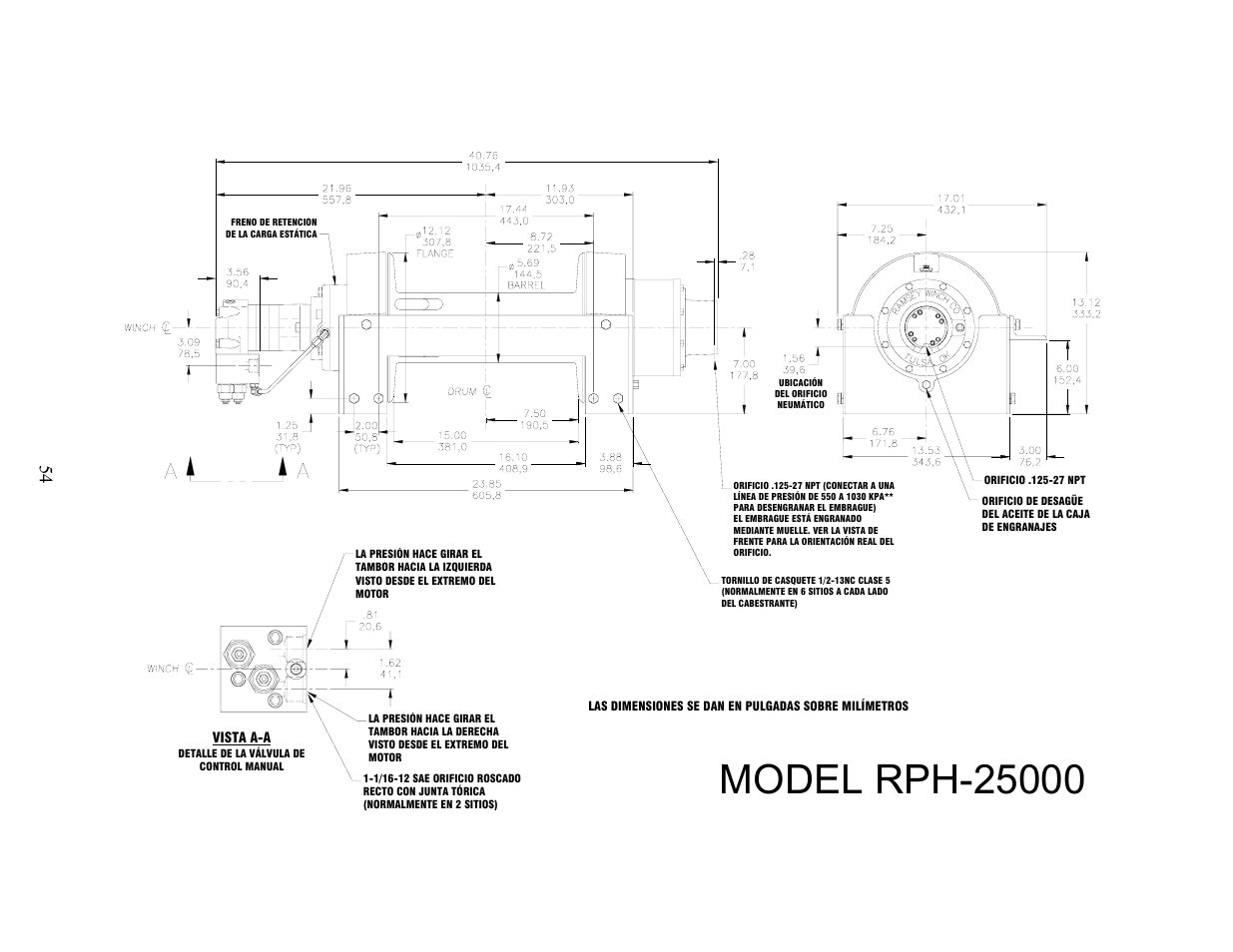 Ramsey Winch RPH-25000 User Manual | Page 54 / 56