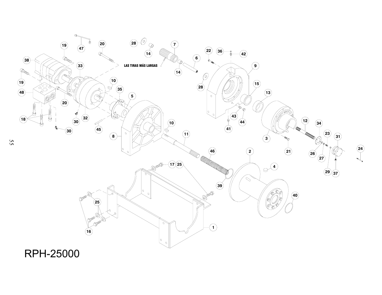 Ramsey Winch RPH-25000 User Manual | Page 55 / 56