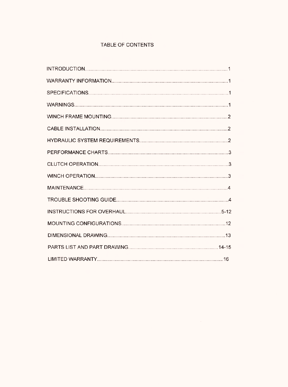 Ramsey Winch RPH-30000 User Manual | Page 2 / 20